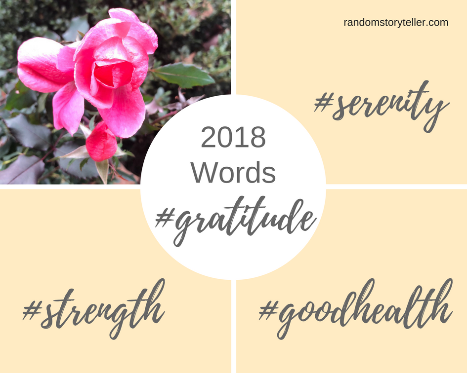 2018 New Year Words to Live By_randomstoryteller_chamrickwriter with image of bright pink rose
